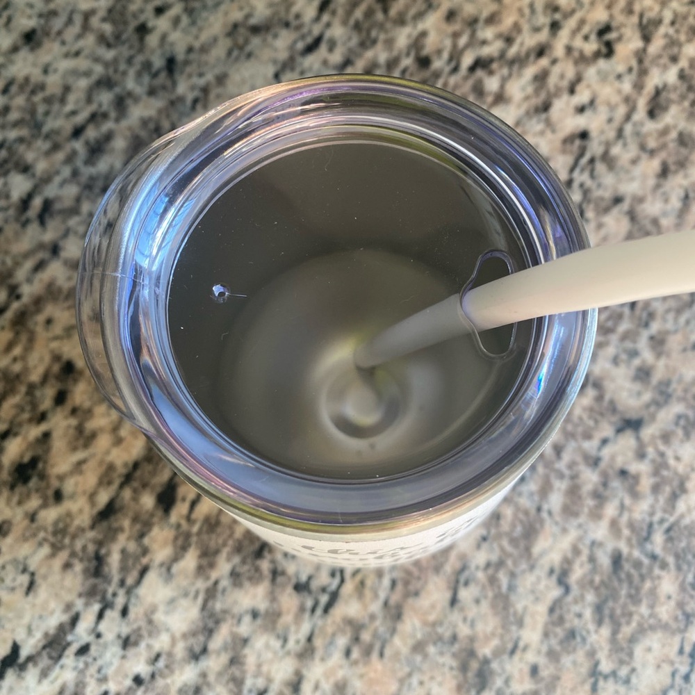 NWB White Insulated Tumbler with Straw - Picture 2 of 2